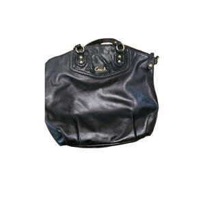 Coach Ashley Python Trim Purse Shoulder Bag Tote